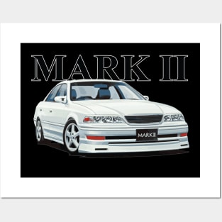 JZX100 STANCE TOURER V CHASER MARK II tOYOTA DRIFT MACHINE Posters and Art